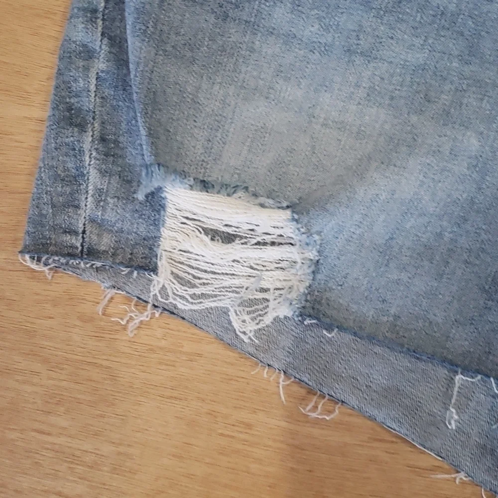 Bp Midrise Denim Distressed Shorts NWT
